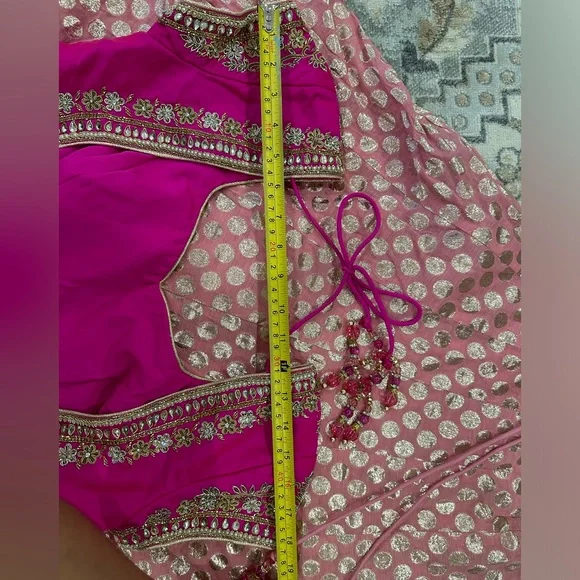 Hot Pink / Purple Lengha (Indian Dress) - Picture 8 of 10